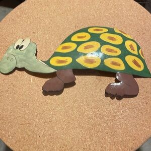 Turtle made of metallic